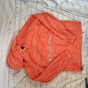 Champion women's lightweight rain pullover with hoodie